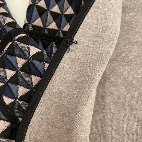 anthropologie hei hei knit diamond navy blazer jacket size S - Picture 4 of 10